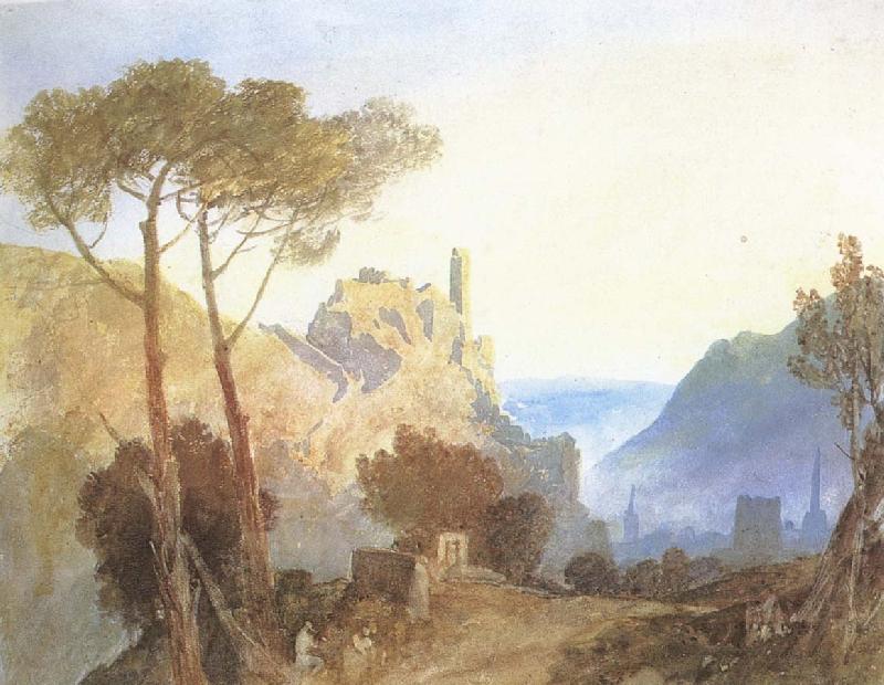 Joseph Mallord William Turner Ruin castle Spain oil painting art